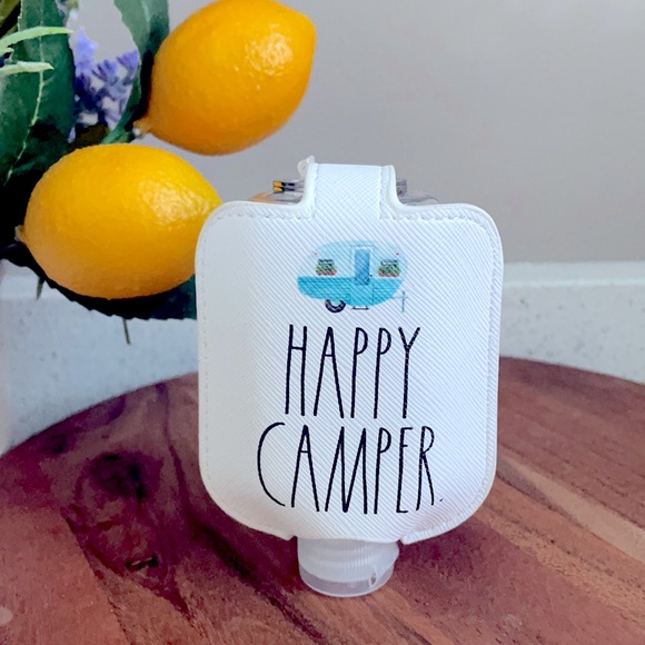 ❗️2/$22❗️ RAE DUNN HAPPY CAMPER HAND SANITIZER HOLDER BOTTLE - Picture 6 of 6